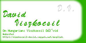 david viszkocsil business card